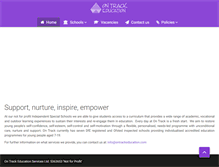 Tablet Screenshot of ontrackeducation.com
